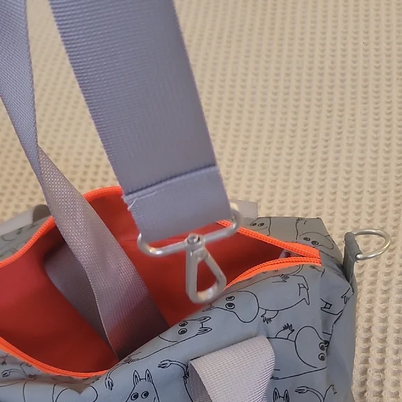 NWT Gray Reflective Tote Bag with Moomin Print - Picture 3 of 14